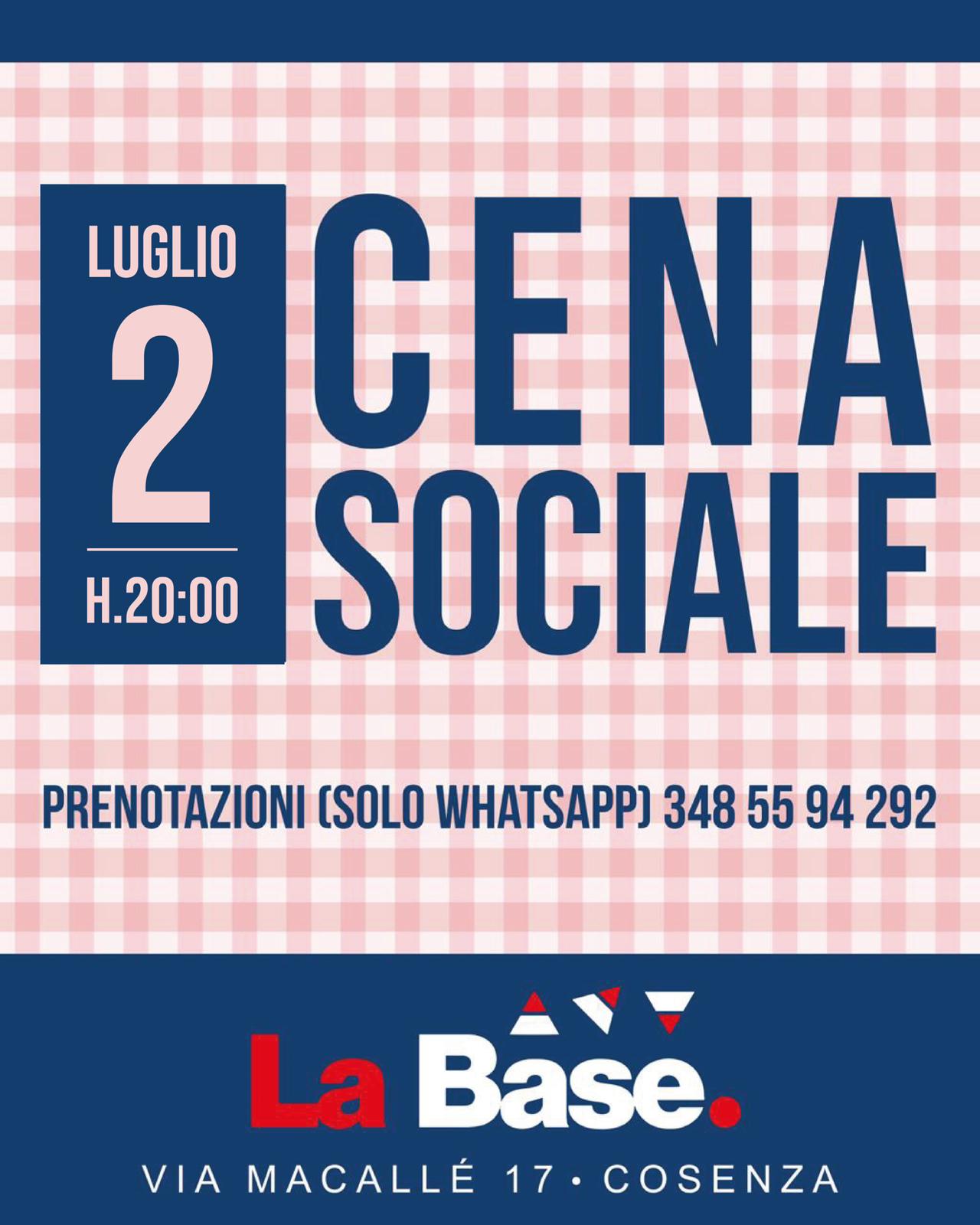 Locandina Cena sociale