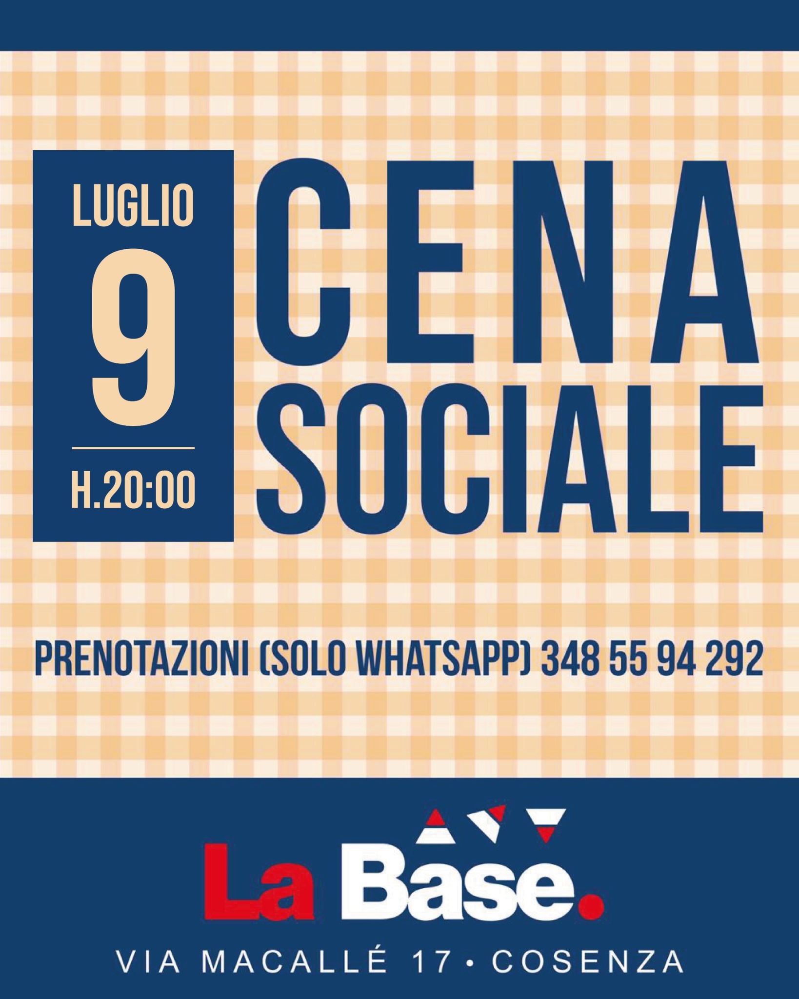 Locandina Cena sociale